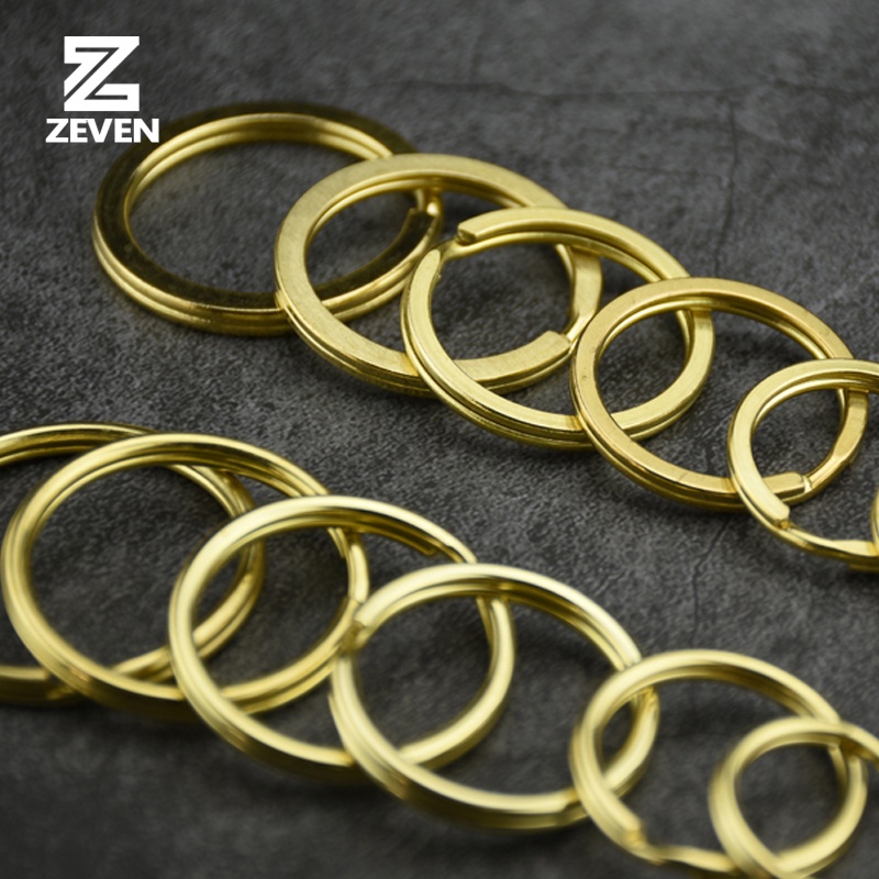 Pure Copper Keyring Split Ring Key Ring For Keychain Diy Leather Craft Jewelry Making Sleutelhanger Key Rings