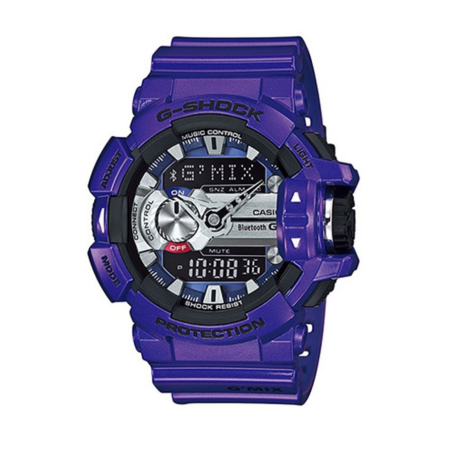 Casio G Shock Men S Blue Resin Strap Bluetooth Watch Gba 400 2a Shopee Malaysia