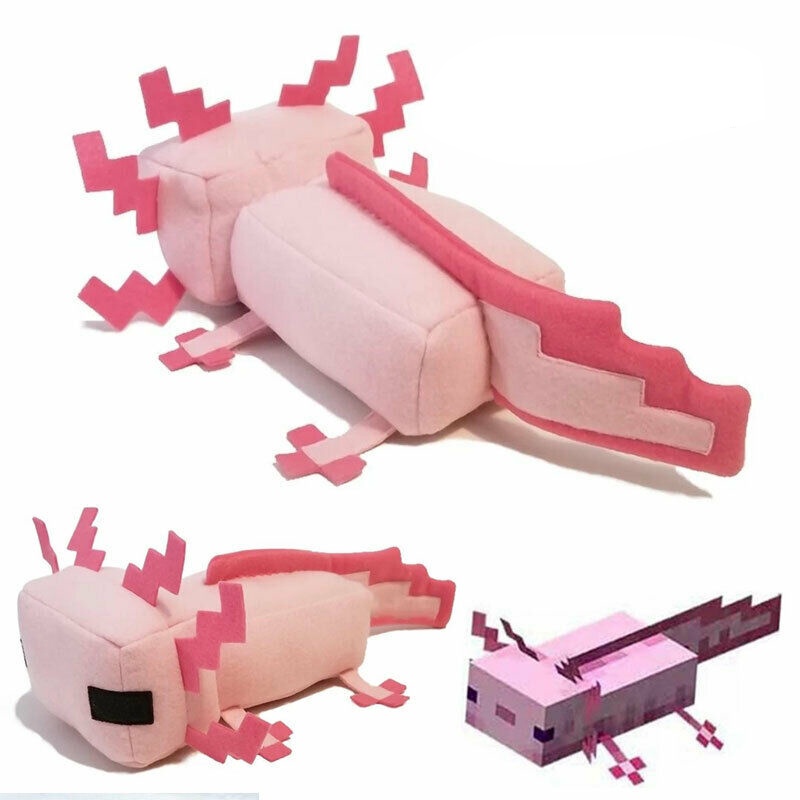 Minecraft Axolotl Plush Toy Kawaii Animal Axolotl Plush Figure Doll Toy ...