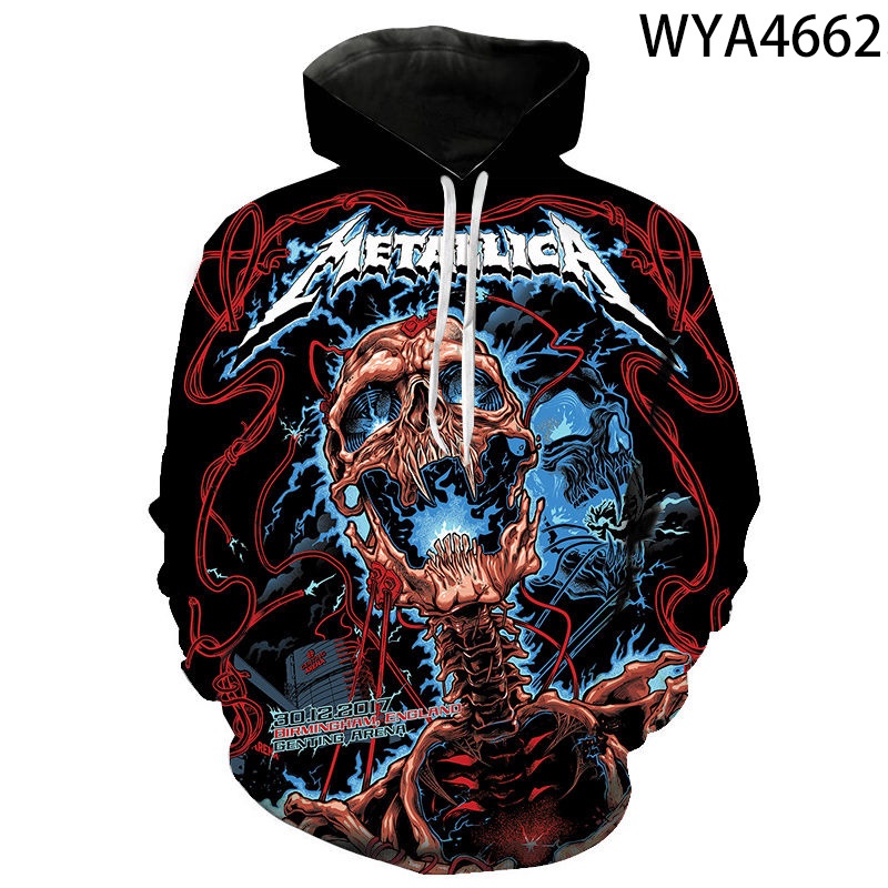 Heavy metal Iron Maiden Hoodies 3D printed men and women jumper leisure fashion rock band Long Sleeve T-shirt