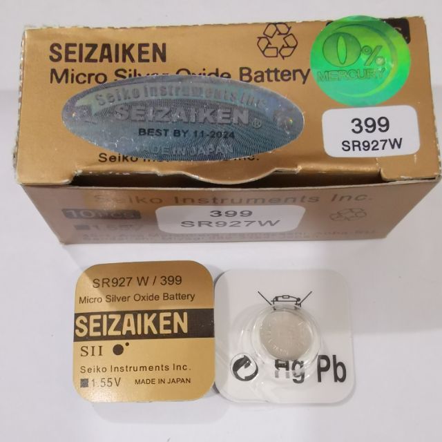 Ready Stock) 🇲🇾 SR927W 399 Original SEIZAIKEN GENUINE SEIKO JAPAN CELL  muRata (Sony)1.55V BATTERY 395 SR927 SR927SW | Shopee Malaysia