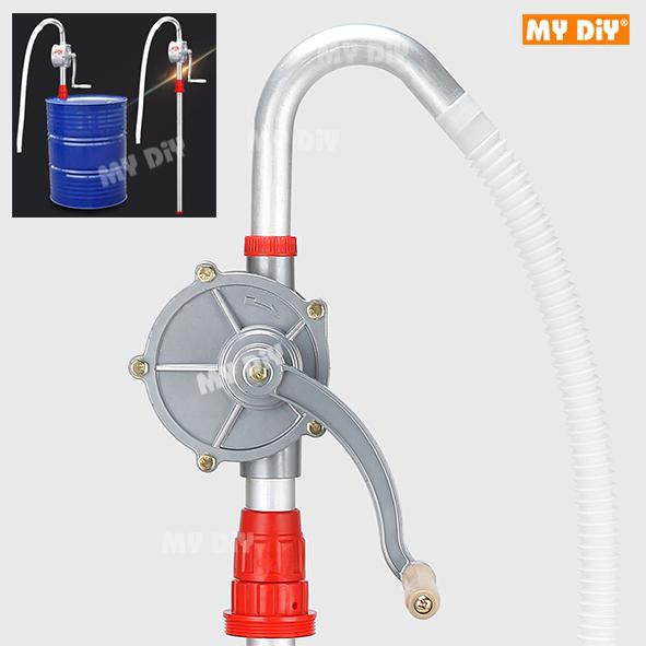 Aluminium Hand Rotary Self Dispense Oil Diesel Fuel Pump Drum Tank Barrel 