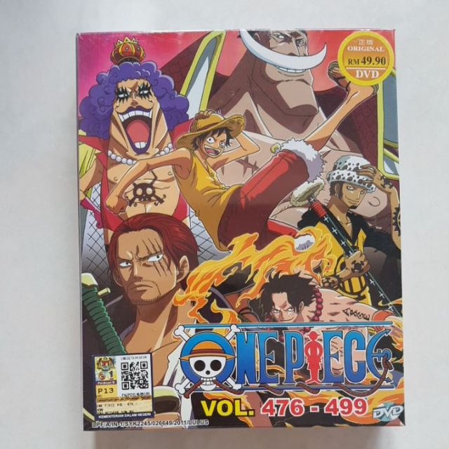 Anime Dvd One Piece Vol 476 499 Box 11