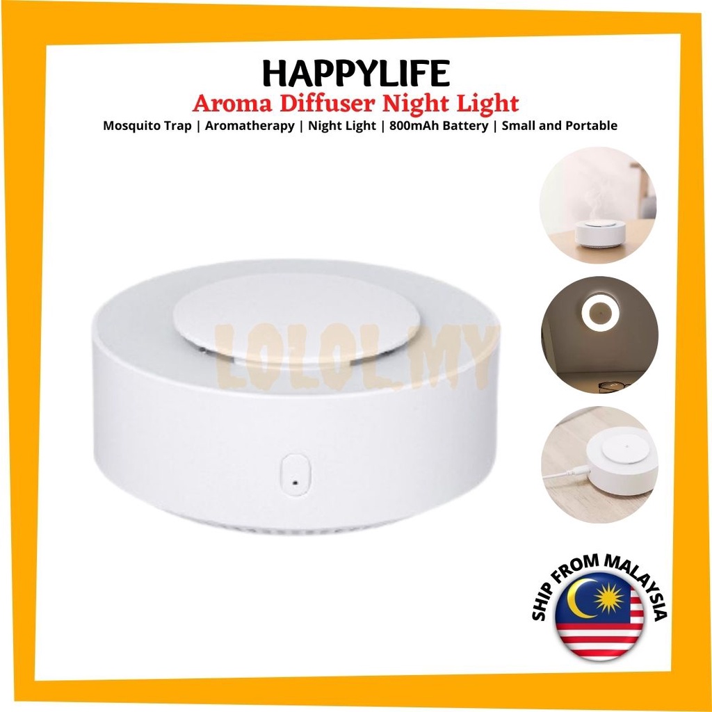 HL Happy Life Night Light Fogless Waterless Essential Oil Aromatherapy Diffuser Mosquito Repellent Super Quiet No Water