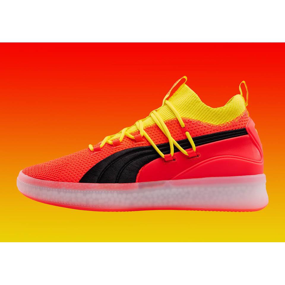 puma clyde court orange