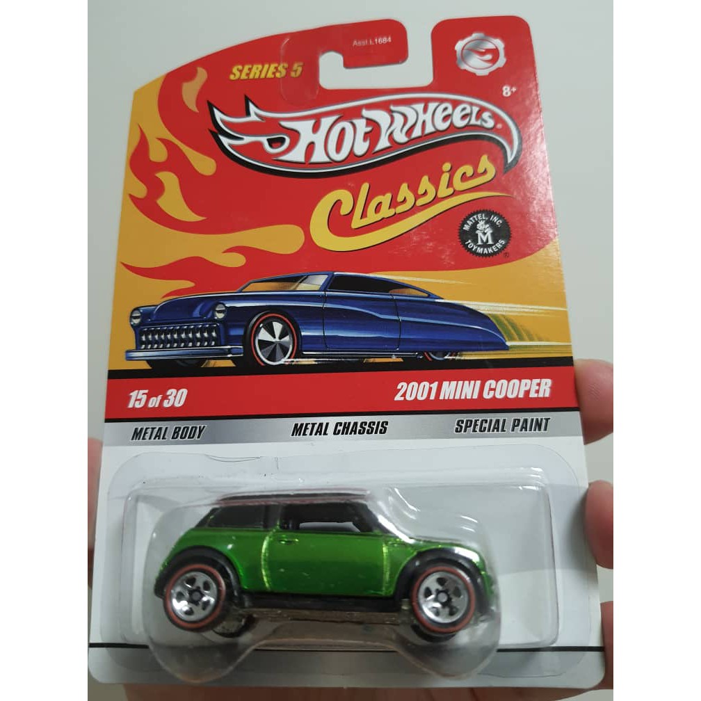 Hot Wheels Classics 2001 Mini Cooper Green Shopee Malaysia