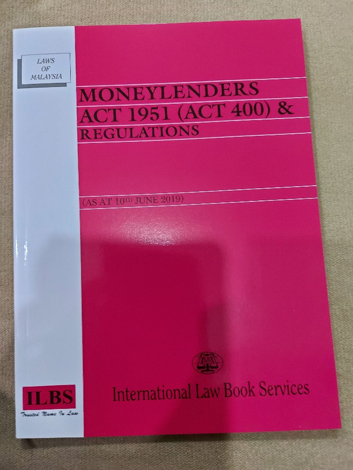 Moneylenders Act 1951 Act 400 Regulations As At 10th June 2019 Shopee Malaysia