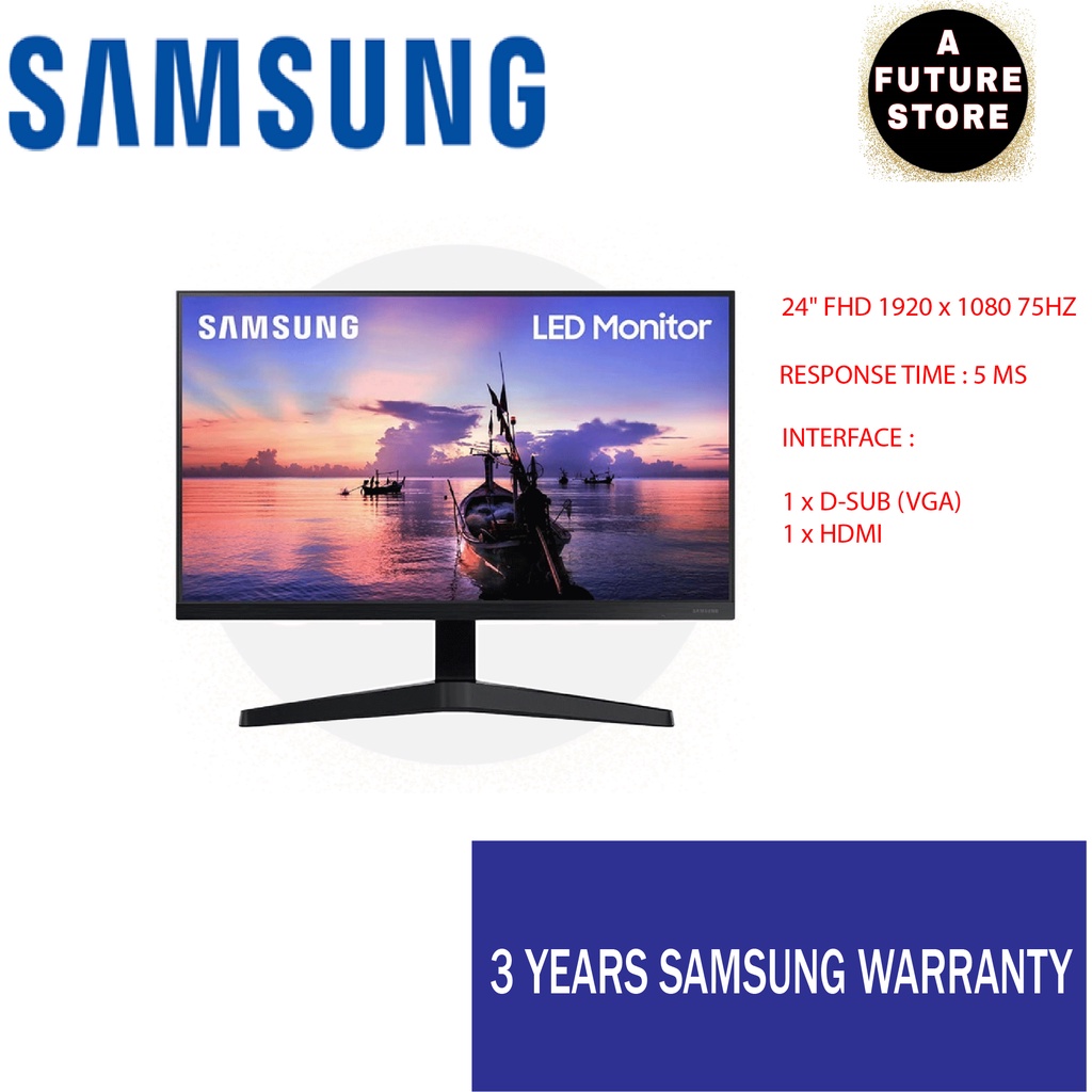 Samsung LF24T350FHEXXM 24" FHD IPS LED Monitor ( HDMI, VGA, 3 Yrs Wrty ) Shopee Malaysia
