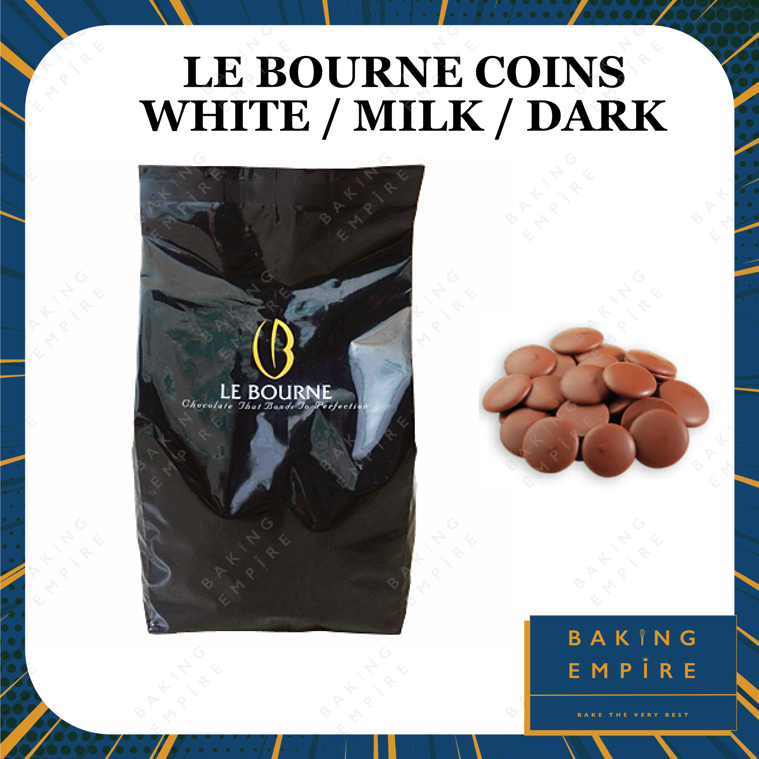 LE BOURNE Compound Coins 1KG (Dark/White/Milk) Shopee Malaysia