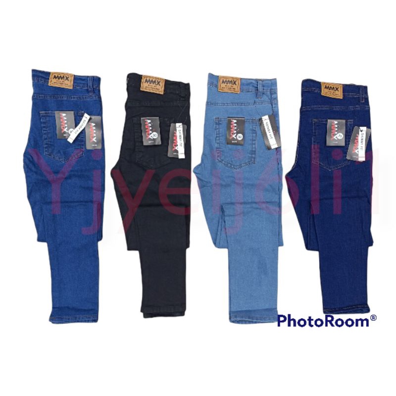 ?max?skinny fit jeans for unisex kain stretchable denim ready stock?