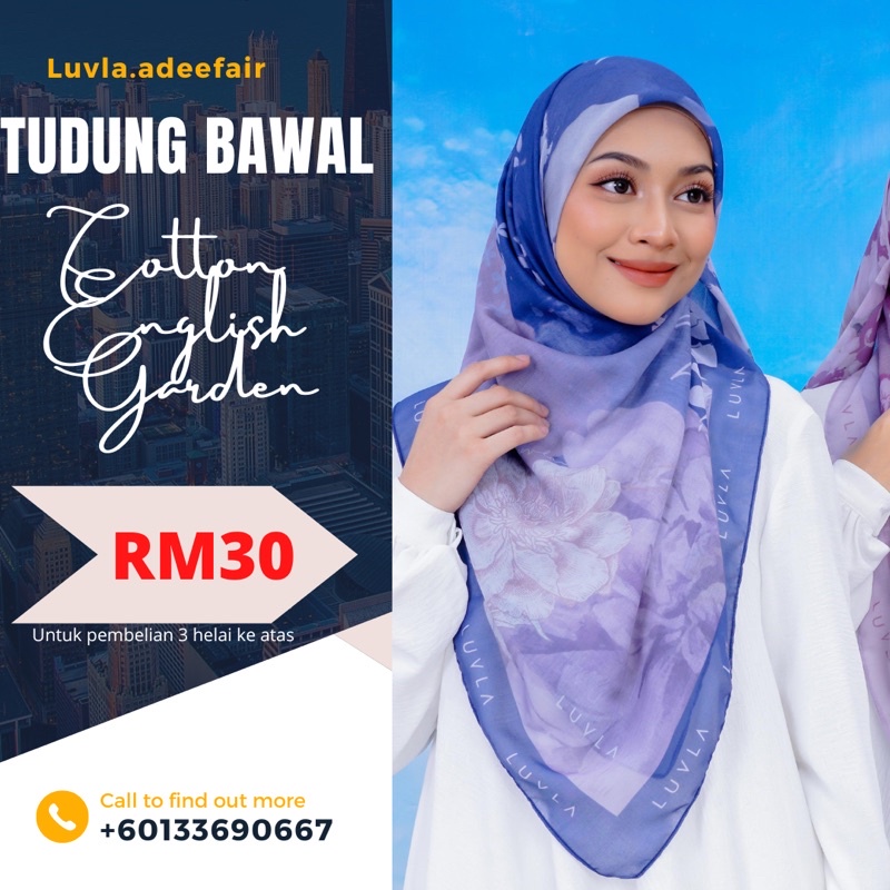 tudung-bawal-english-cotton-garden-bidang-50-kain-mudah-dibentuk-dan