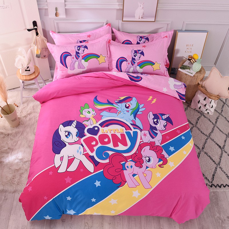 My Little Pony Bedsheet Fitted Set Quilt Cover Set Single Size