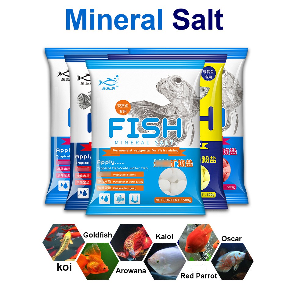 Mineral Salt 500g Sterilization Crystal Pure Salt Aquarium Salt Prevent