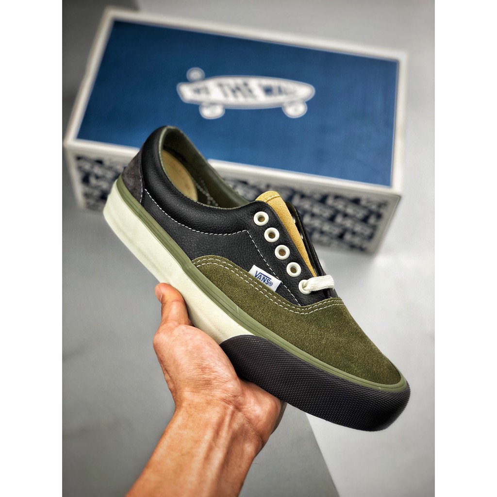 vans shoes dark green