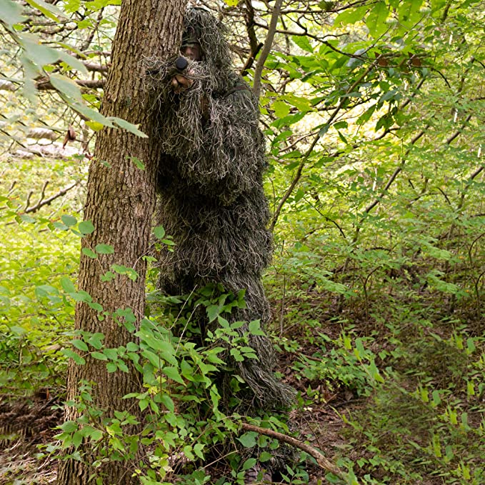 Ghillie Suit Camo Woodland Camouflage Forest Hunting Undercover ...