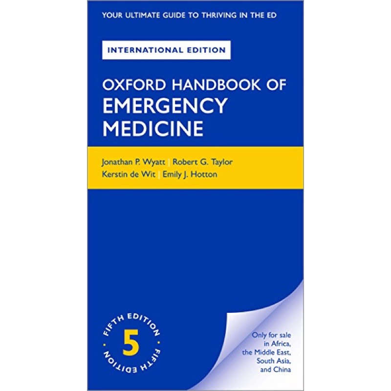 Oxford Handbook Of Emergency Medicine 5E 2020 | Shopee Malaysia