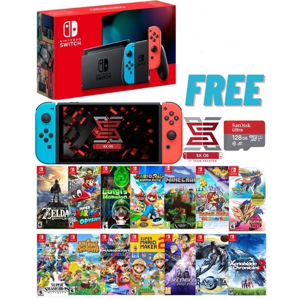 Nintendo Switch V2 New Enhanced Edition/Oled Model (Jailbreak) with