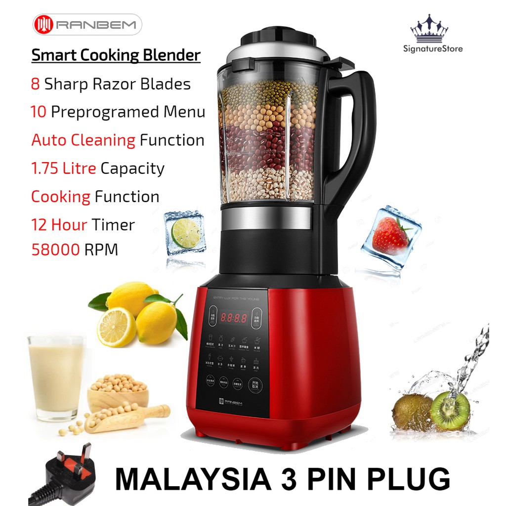 Multi Function Timer Smart Cooking Heating Ice Blender Mixer Automatic