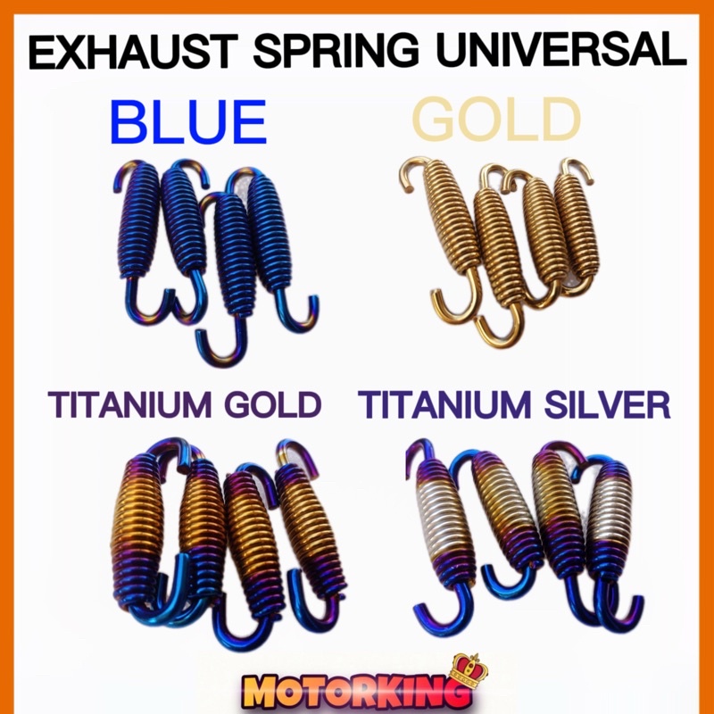 EXHAUST SPRING UNIVERSAL TAHAN PANAS YAMAHA HONDA MODENAS SYM KAWASAKI ...
