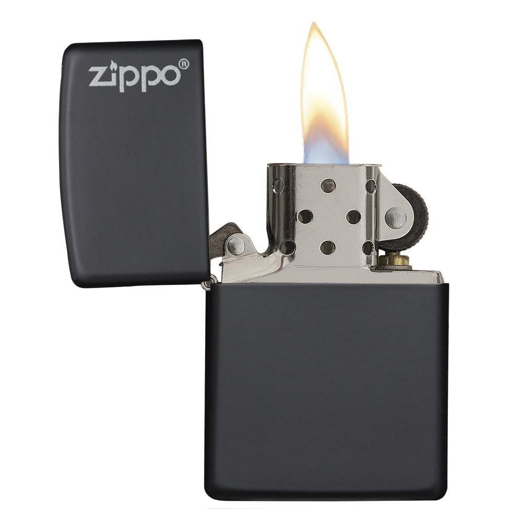 Black Matte with Zippo Logo 218ZL | Shopee Malaysia