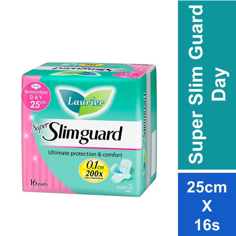 LAURIER Super Slimguard Day 25cm X 16s | Shopee Malaysia