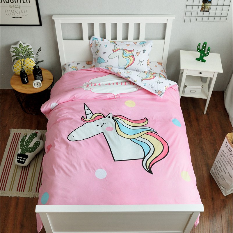 Beautiful Unicorn Quilt Protector 1pc Pillowcase Cadar Single