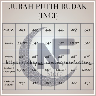 Jubah Lelaki Budak (Putih / Plain) Saiz 40-50 | Shopee Malaysia