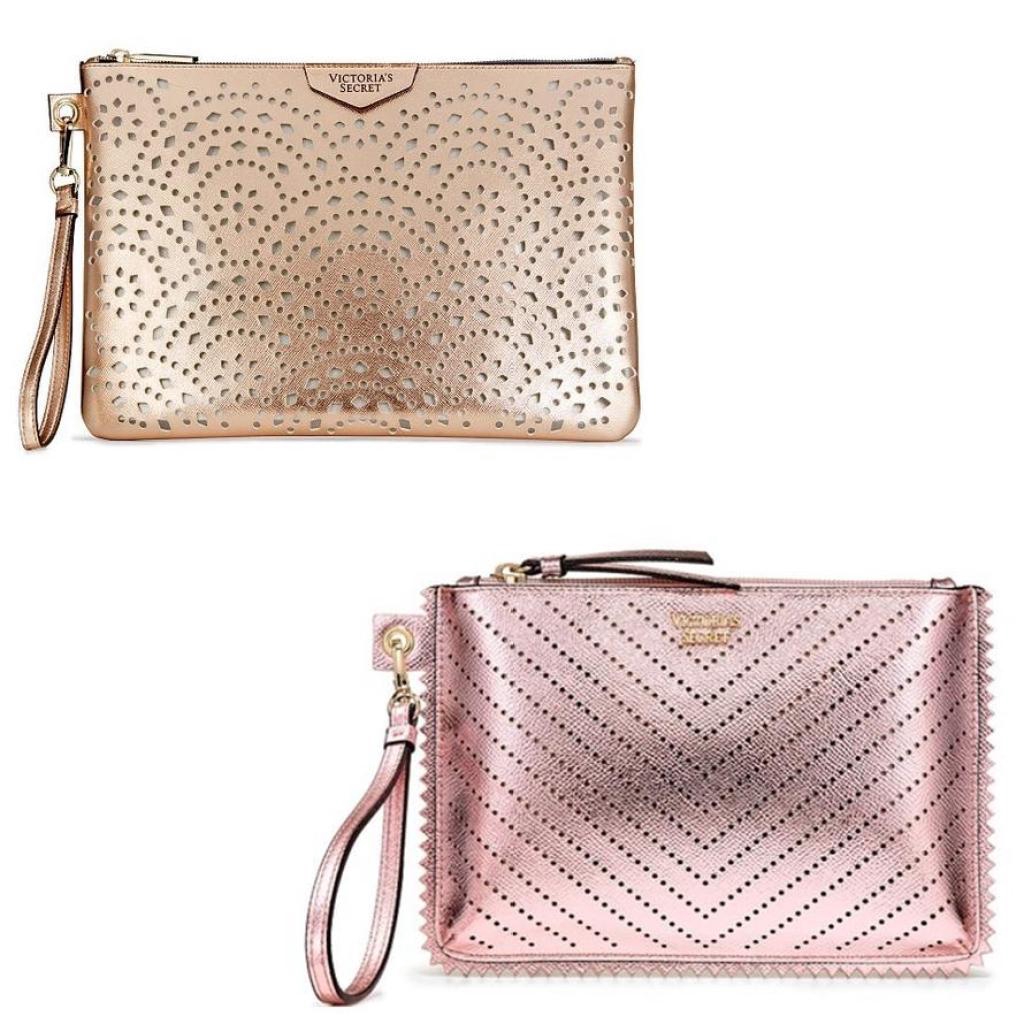 rose gold pouch bag