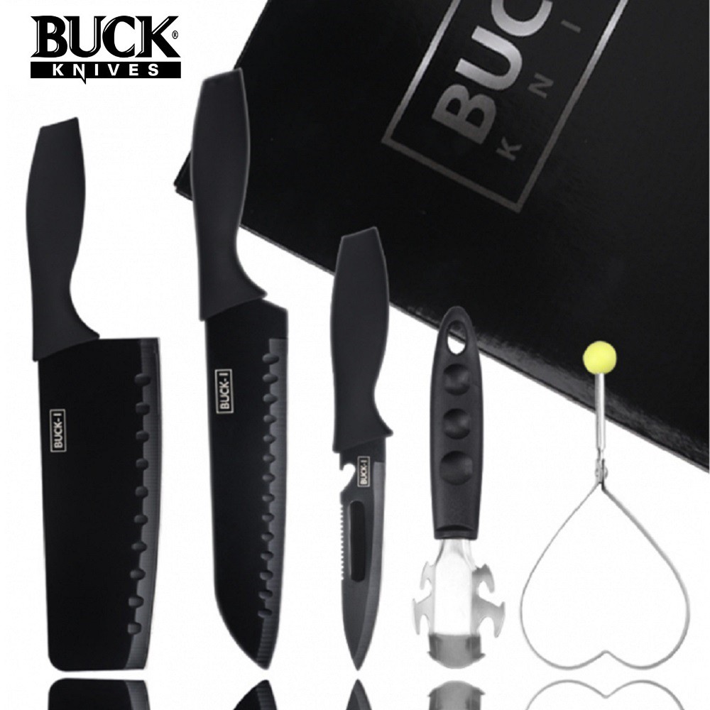 black kitchen knives