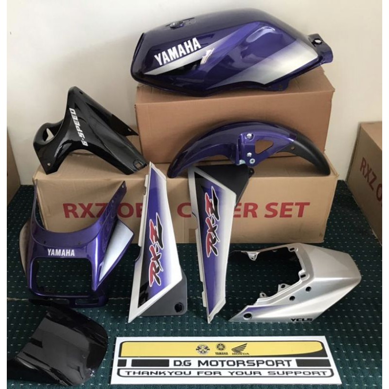 Yamaha Rxz Mili Oem Coverset Purple Mili Shopee Malaysia