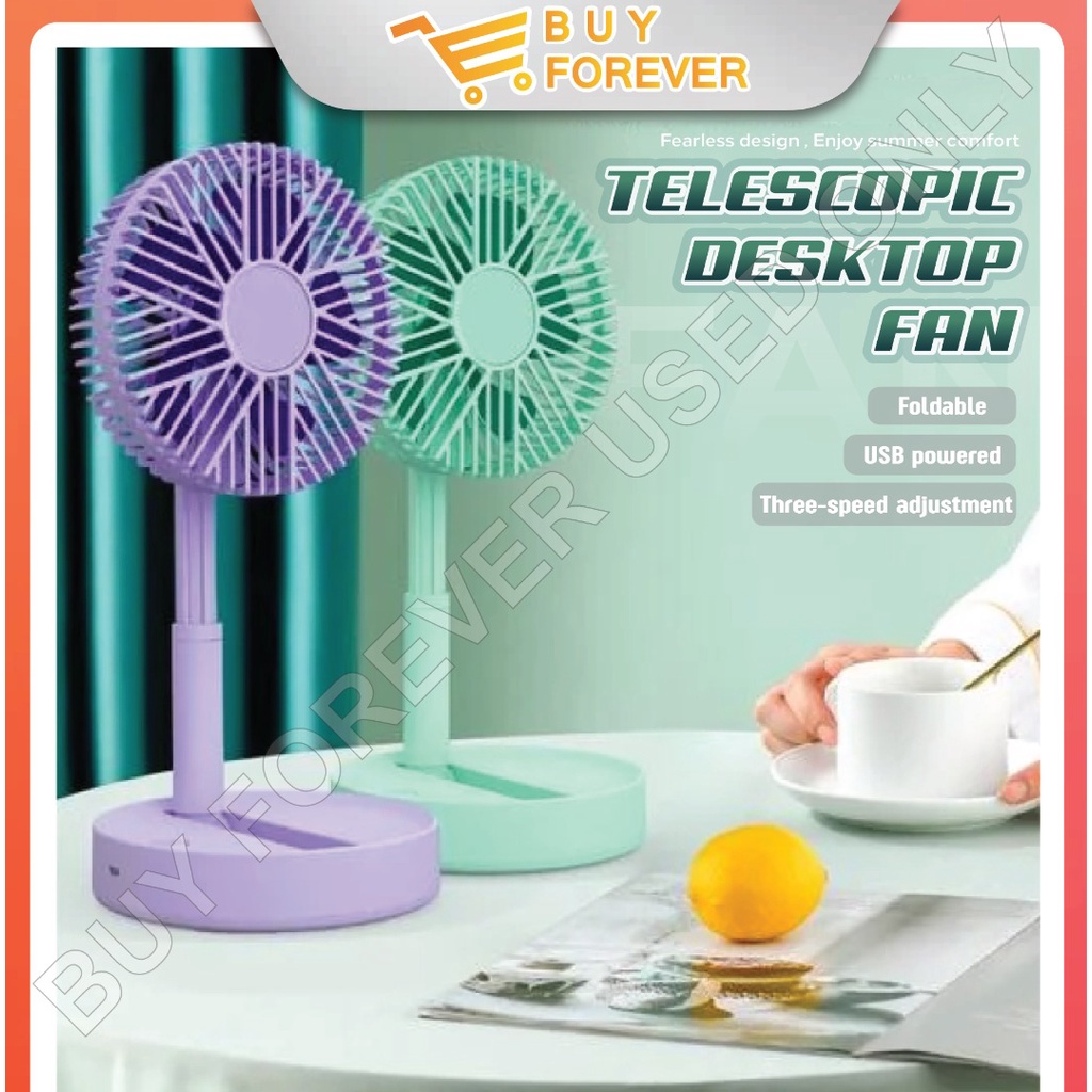 Extendable Telescopic Foldable Fan Desktop Office Table Stand Fan USB