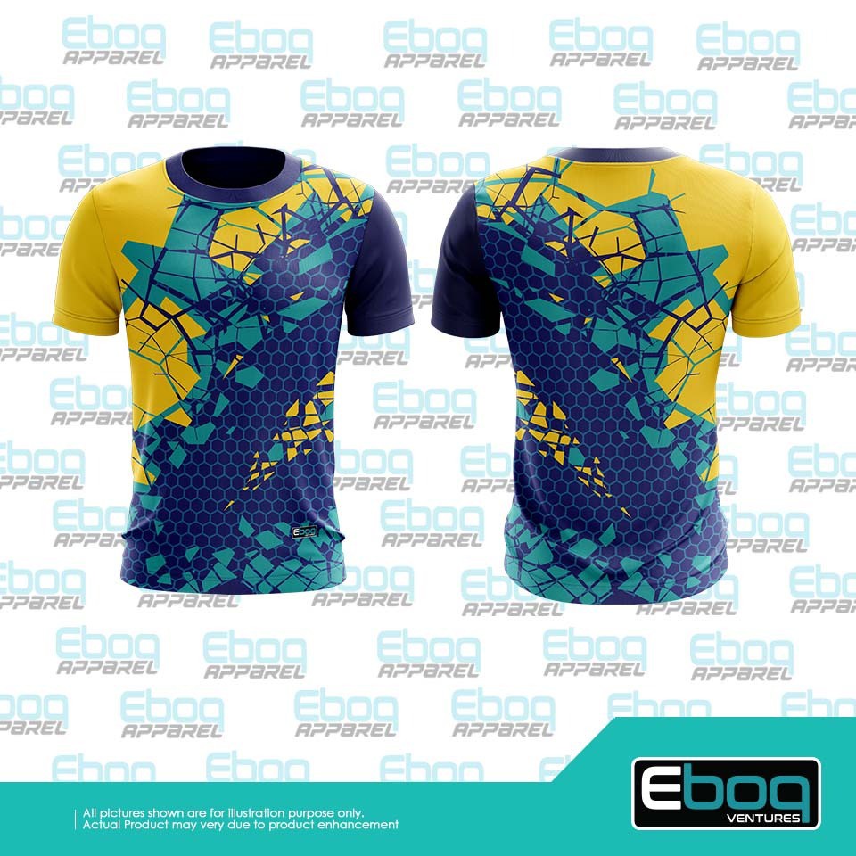 [Ready Stock] Tshirt Sport 01 Eboq Sublimation / Baju sukan Eboq