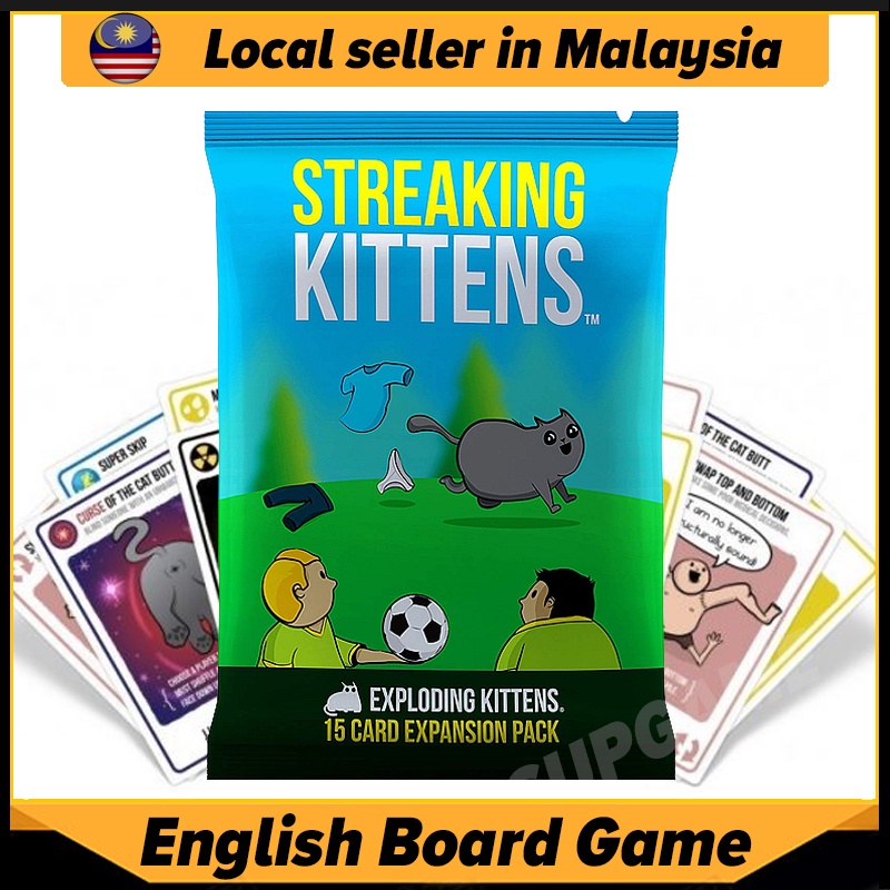 Streaking Kittens Card Game: This is the Second Expansion of Exploding Kittens 15 New Cards