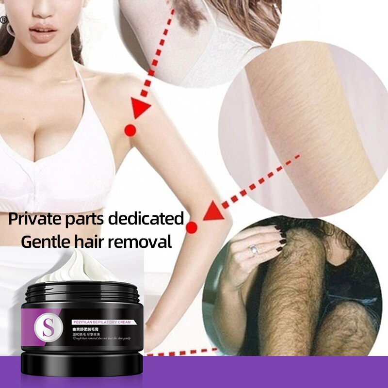 100ml Permanent Hair Removal Cream Beard Bikini Private Parts Legs Body  Armpit Painless Facial Stop Hair Growth For Women Men | Shopee Malaysia