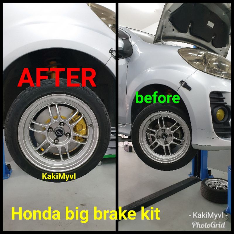 Honda Big Brake Kit For All Myvi Myvi Brake Pnp Ready Stock Shopee Malaysia