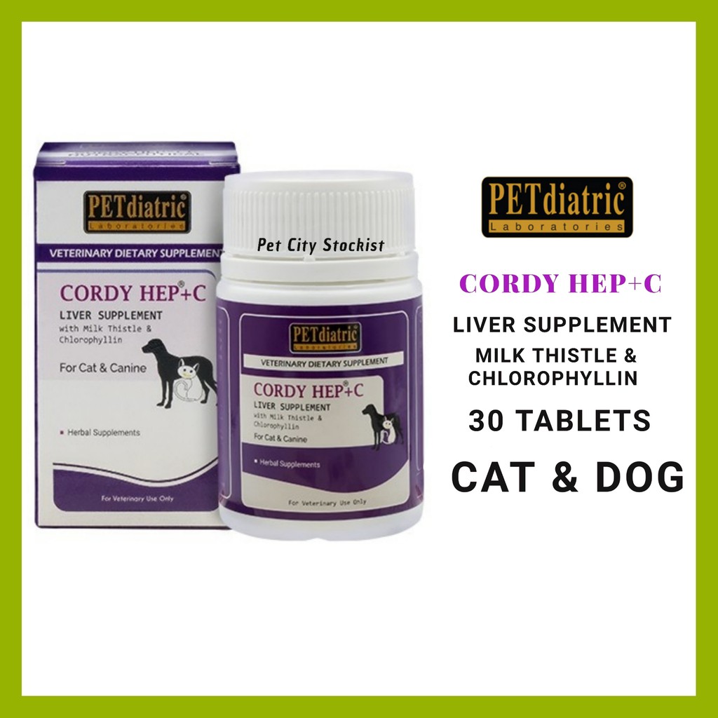 CORDY HEP+C Liver Supplement With Milk Thistle And Chorophyllin 30Tabs