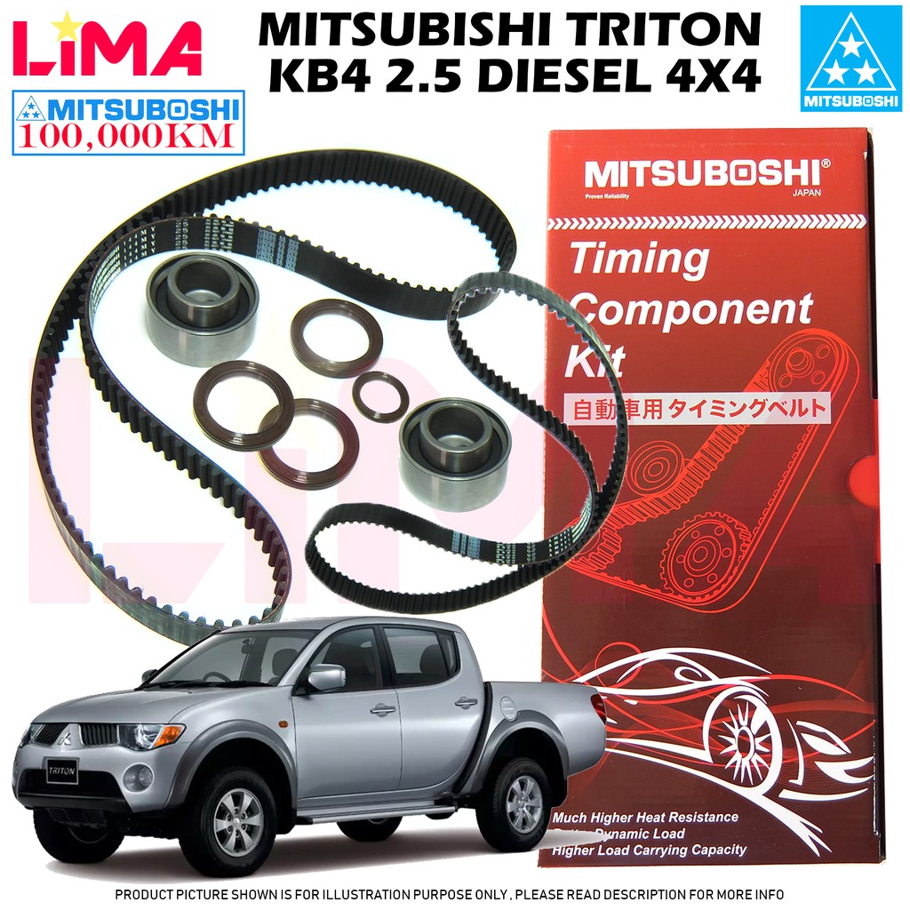 MITSUBISHI TRITON KB4 2.5 4X4 TIMING BELT KIT SET *ORIGINAL* MITSUBOSHI