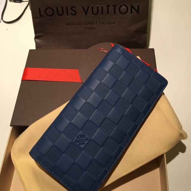 Lv Long Wallet Blue - Foto Kolekcija