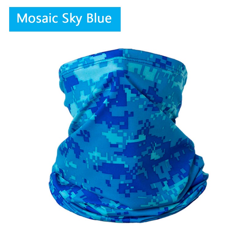 Anti Dust UV Protection Stitched Camouflage Face Buff Bandana Head Scarf Face Mask Motorcycle Bicycle Fishing Pancing
