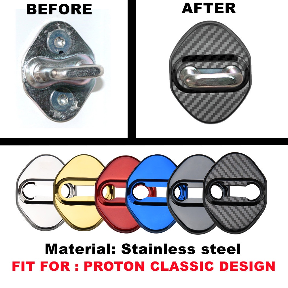 Durable Versatile 4PCS Car Door Lock Cover PROTON X50 X70 Auto Protect Case Decoration - Image 2