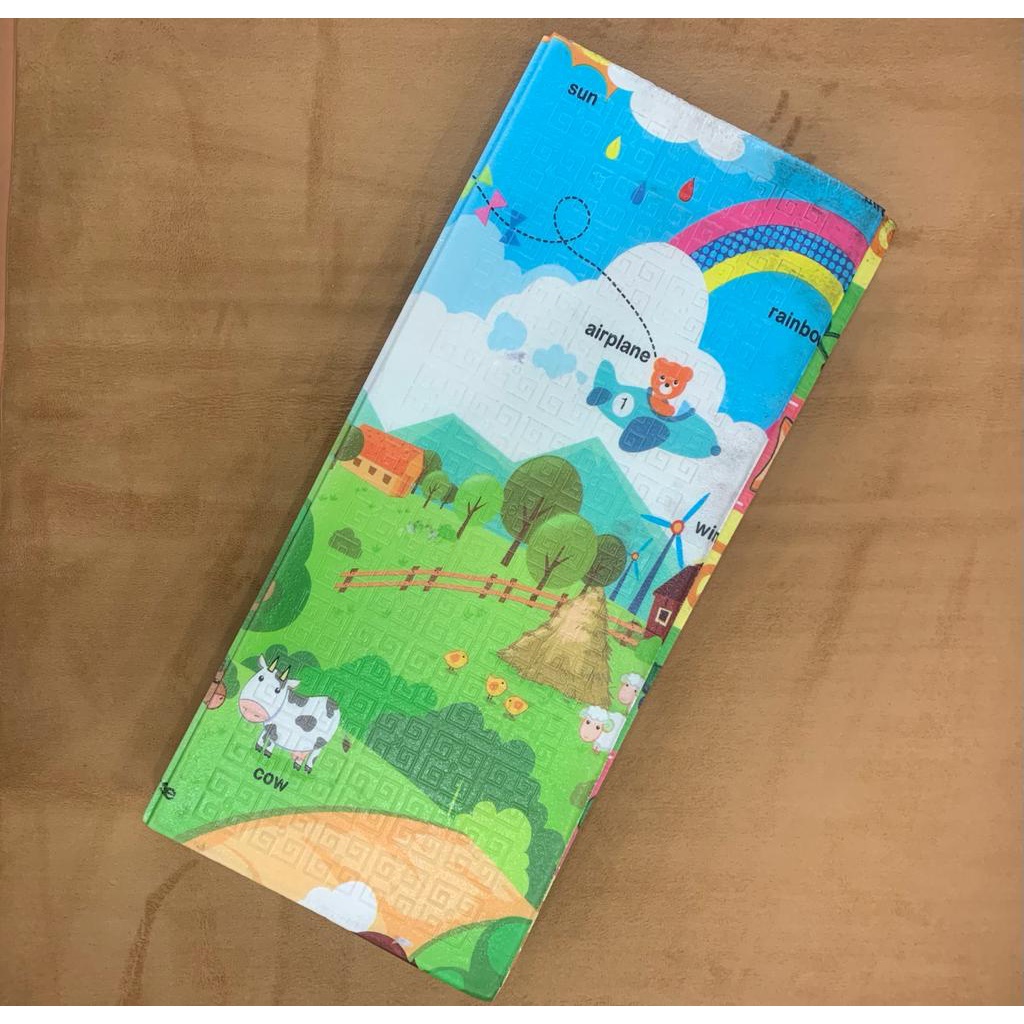 BABY PLAY MATE 1 MAT WITH 2 DESIGN FRONT & BACK TIKAR BABY Shopee