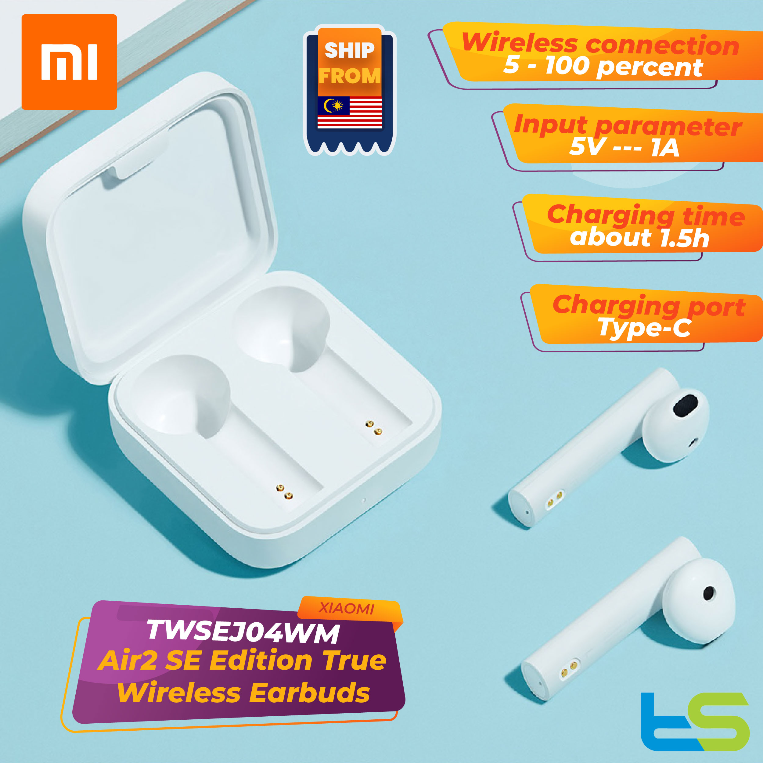 xiaomi true wireless bluetooth headset air 2