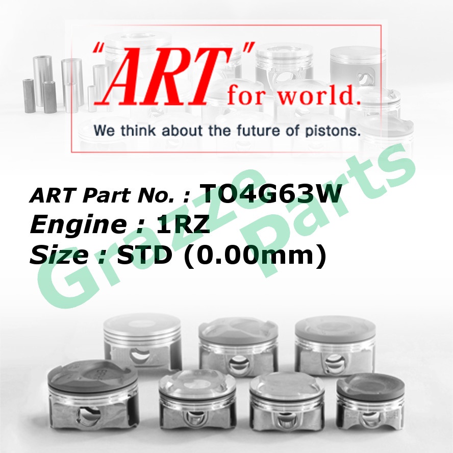ART Piston Set TO4G63W for Toyota Hiace Van RZH112 2.0 1RZ 1RZ-FE (86.0mm)