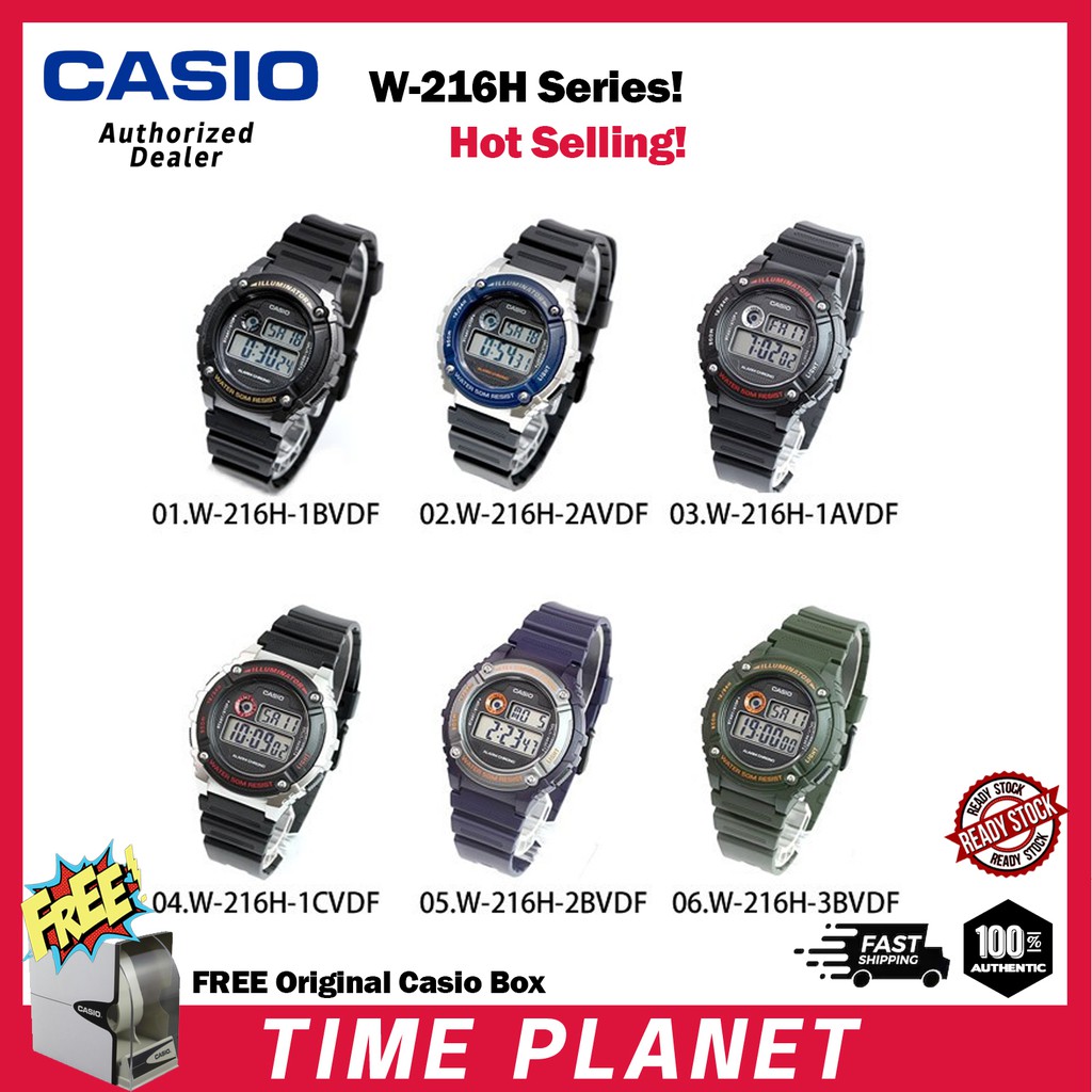 casio w216h