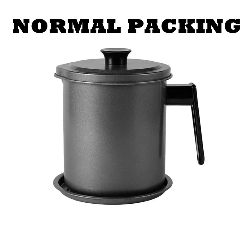 [Local Seller] EXTRA GIFT 1.4L Oil Storage Pot Large Capacity 304 Stainless Steel Filter 