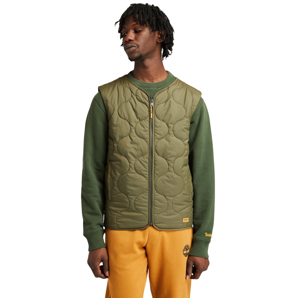 timberland quilted vest