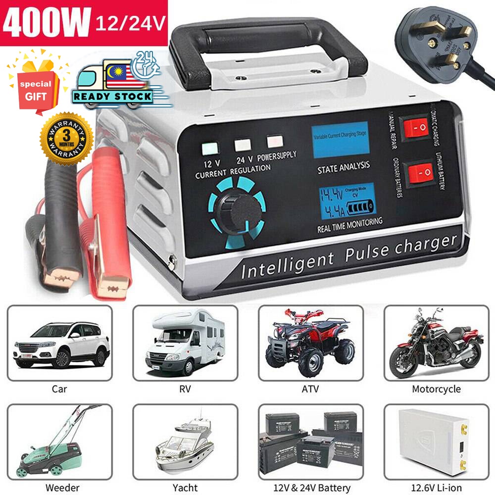 24V DFC-30P Turbo/Trickle with Battery Repair and Maintainer Technology Röhr Car Battery Charger 27 Amp 12V 