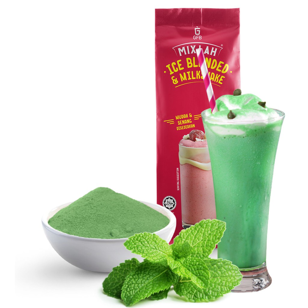 Gfb Mix Lah Serbuk Ice Blended Dan Air Balang Powder Peppermint 1kghalal Shopee Malaysia 6601