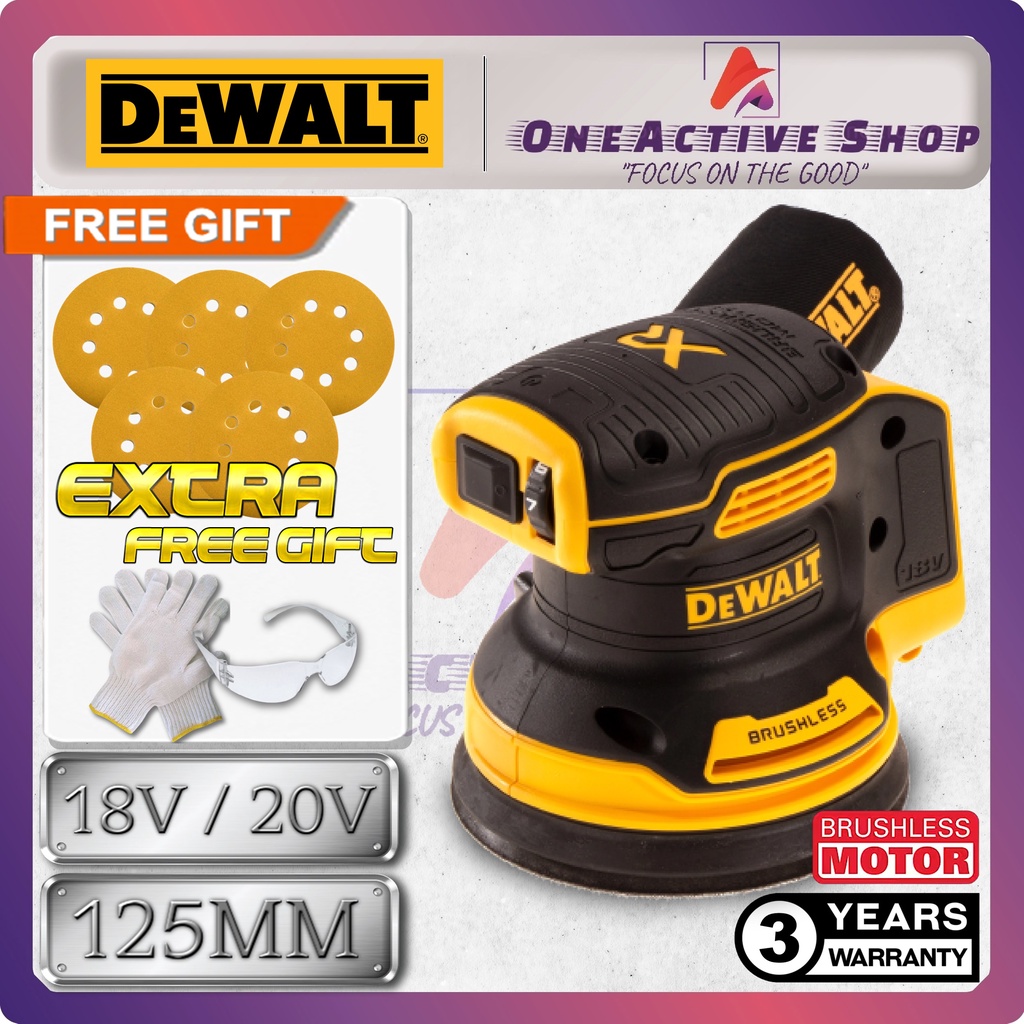 (18V/20V) DEWALT 5'' Brushless Cordless Random Orbital Sander DCW210