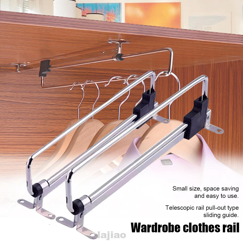 Sliding Wardrobe Hanging Heavy Duty Household Storage Retractable